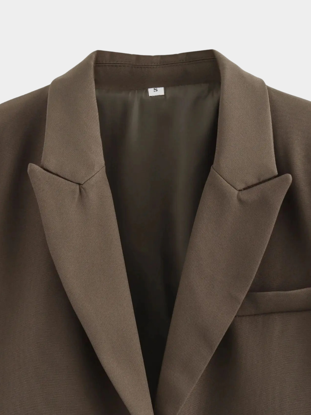 Women’s Cropped Blazer with Notched Lapel