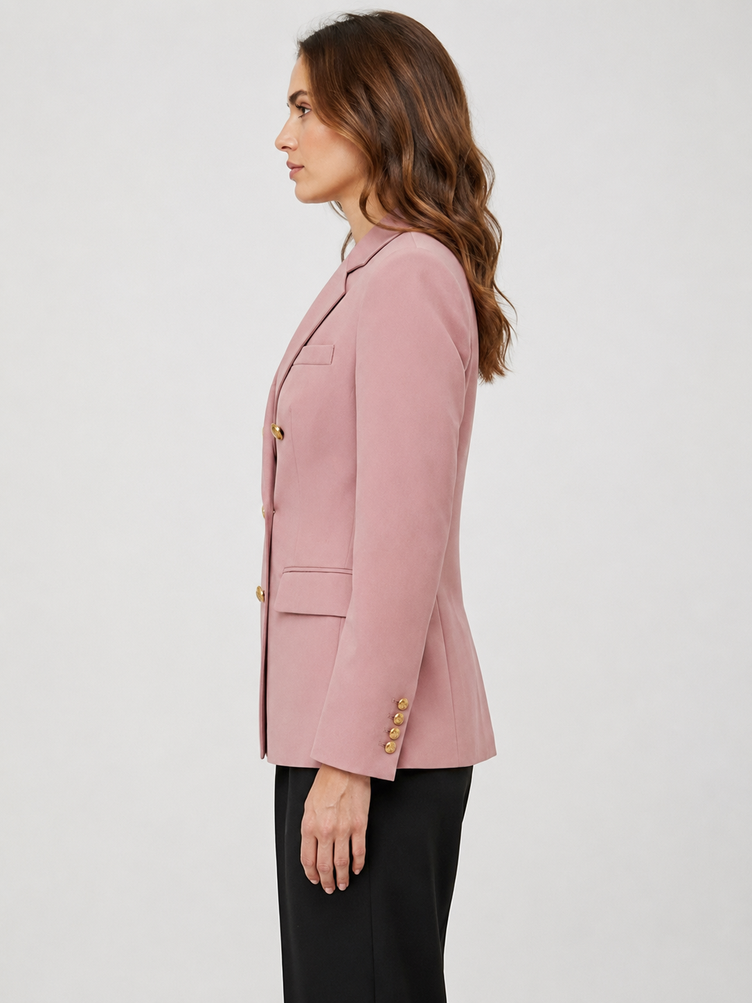 Women's Double-Breasted Fitted Blazer