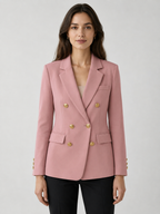 Women's Double-Breasted Fitted Blazer