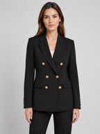 Women's Double-Breasted Fitted Blazer