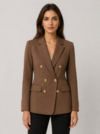 Women's Double-Breasted Fitted Blazer