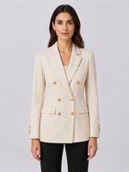 Women's Double-Breasted Fitted Blazer