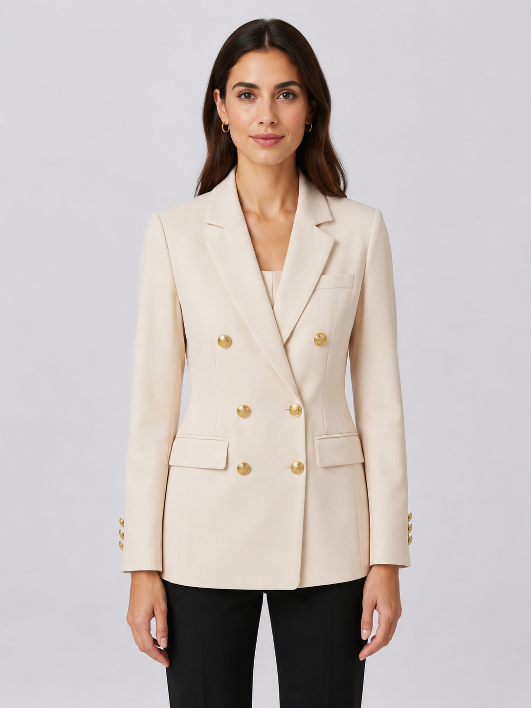 Women's Double-Breasted Fitted Blazer