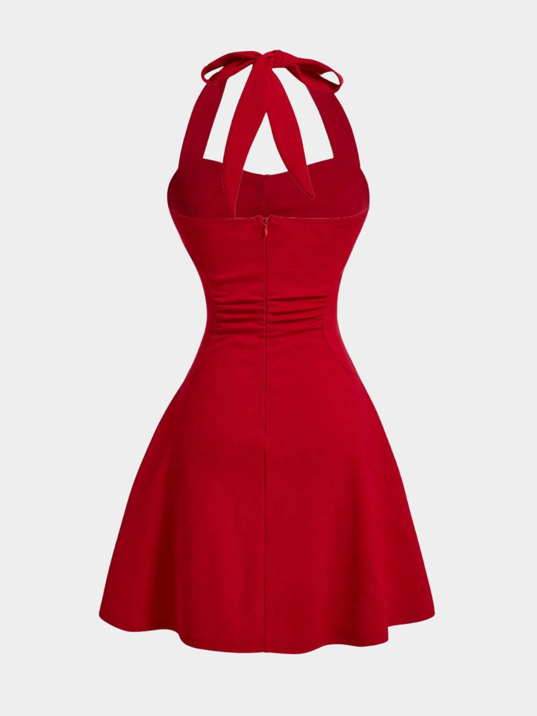 Women’s Halter Mini Dress with Bow Detail