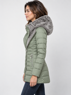 Women's Hooded Mid-Length Padded Jacket
