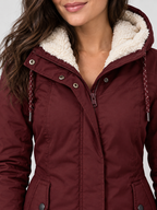 Women's Hooded Zip-Up Parka Jacket
