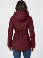 Women's Hooded Zip-Up Parka Jacket