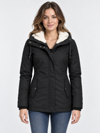 Women's Hooded Zip-Up Parka Jacket