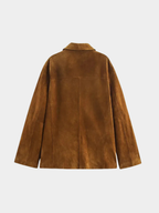 Women’s Jacket with Turn-Down Collar and Button Front