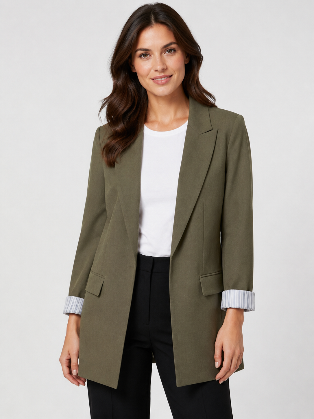 Women's Open Front Pocket Blazer