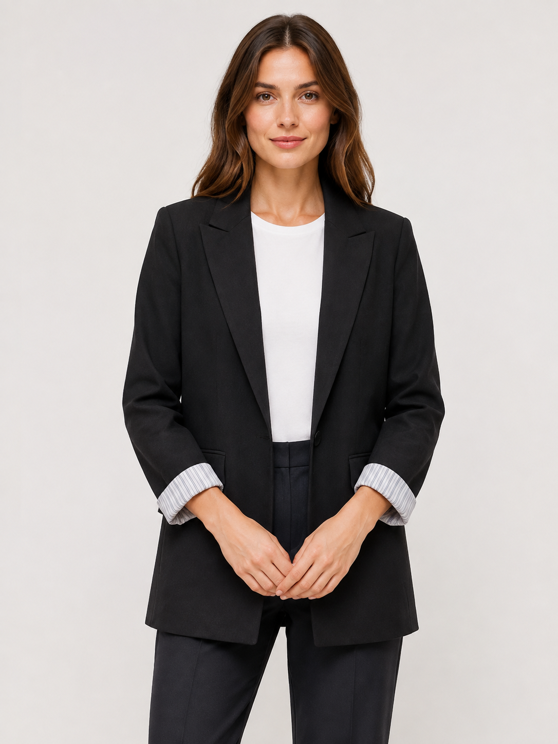 Women's Open Front Pocket Blazer