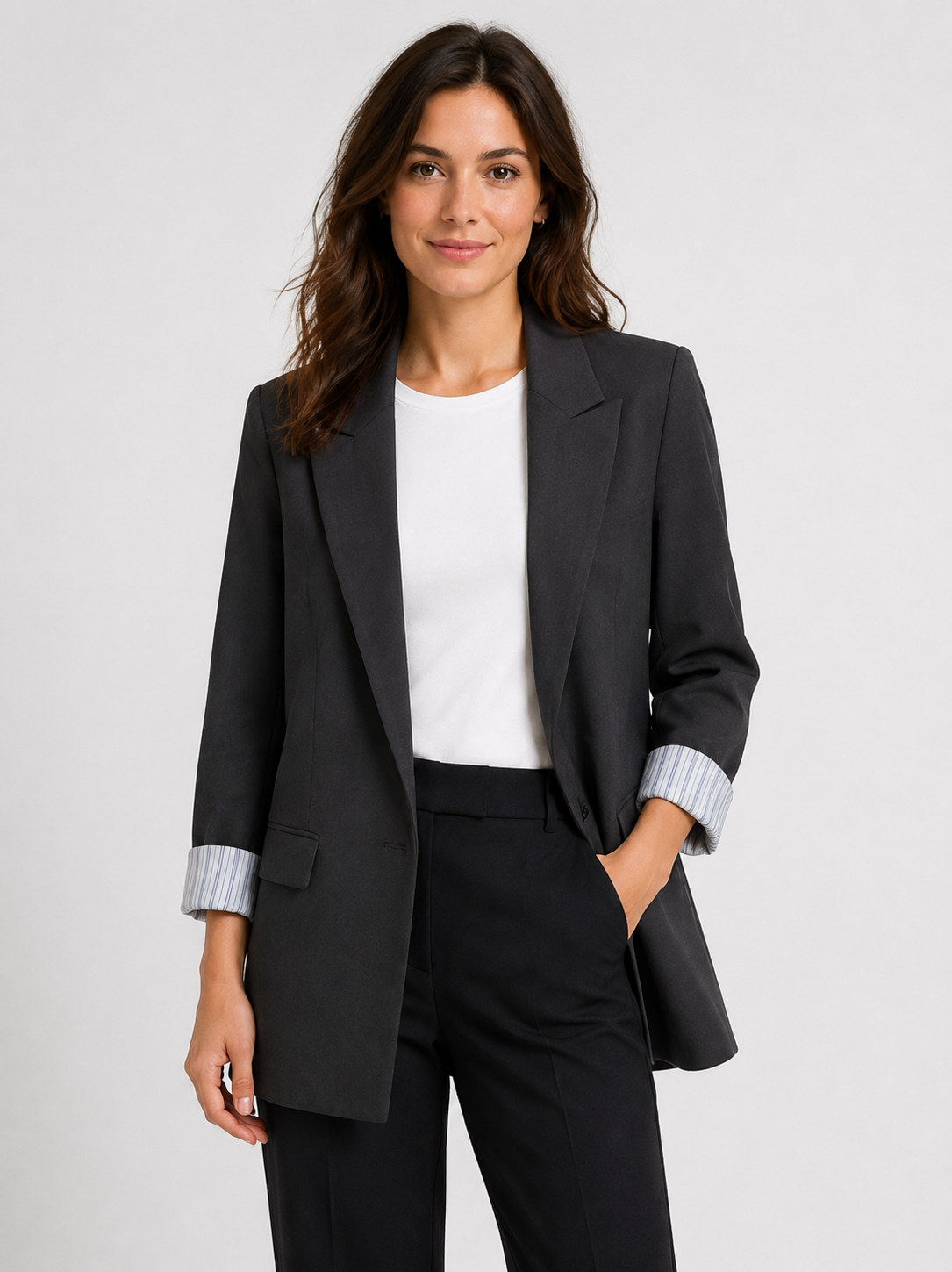 Women's Open Front Pocket Blazer