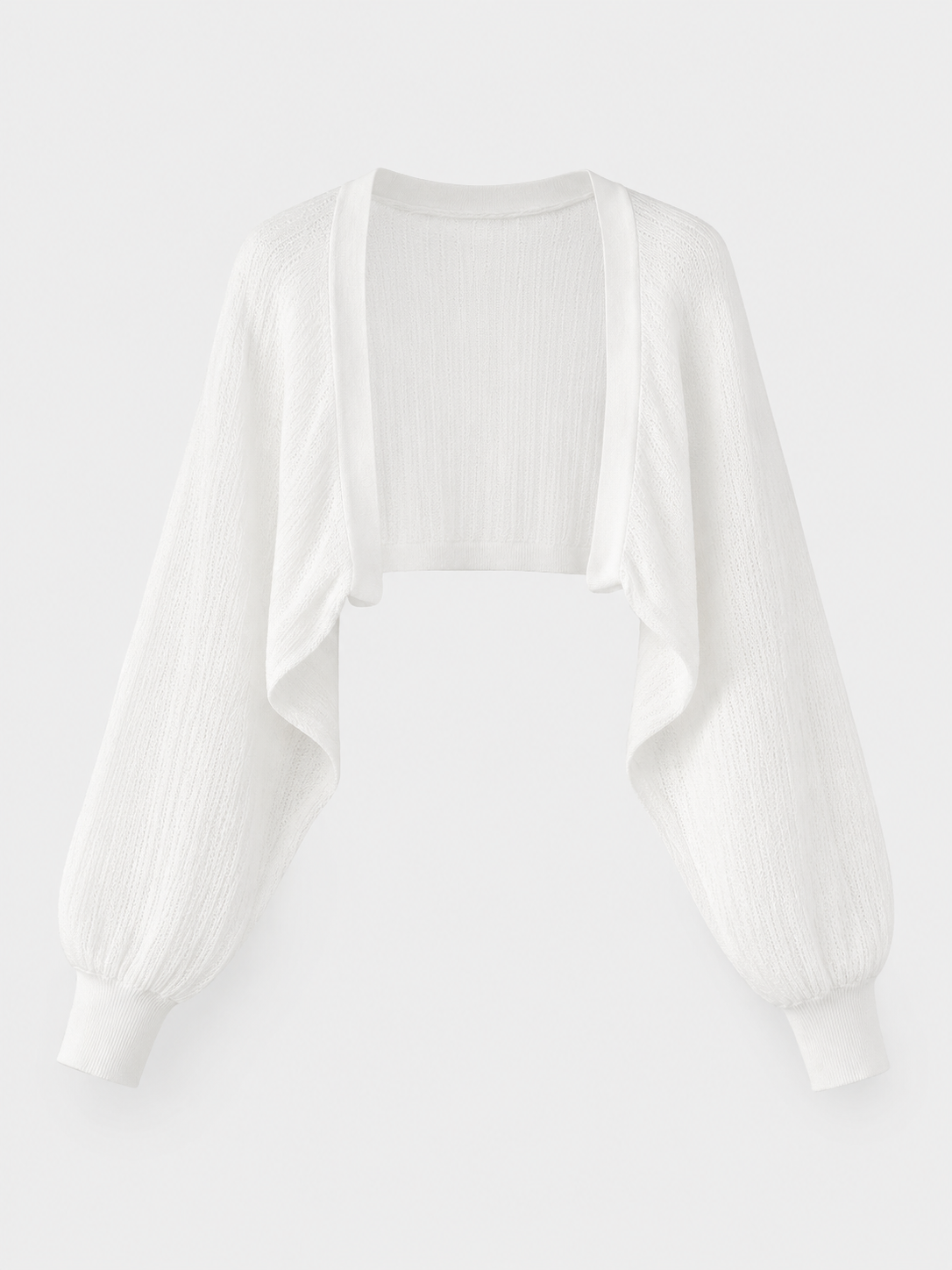 Women’s Open Knit Cropped Cardigan