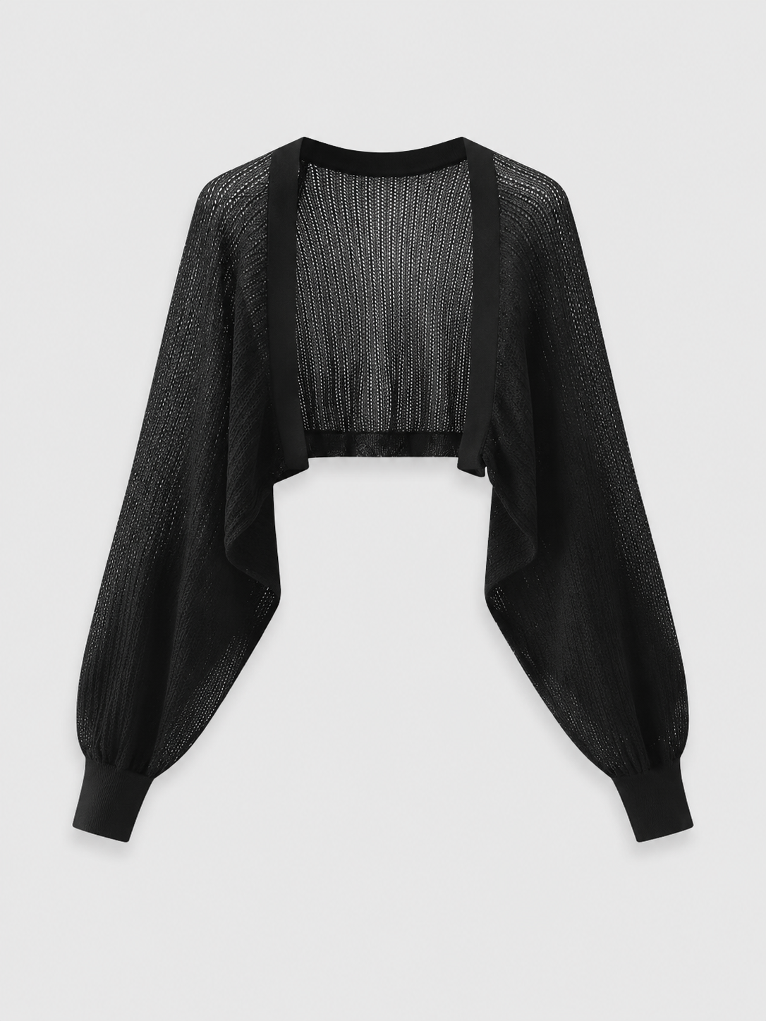 Women’s Open Knit Cropped Cardigan