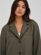 Women’s Oversized Blazer with Notched Lapel