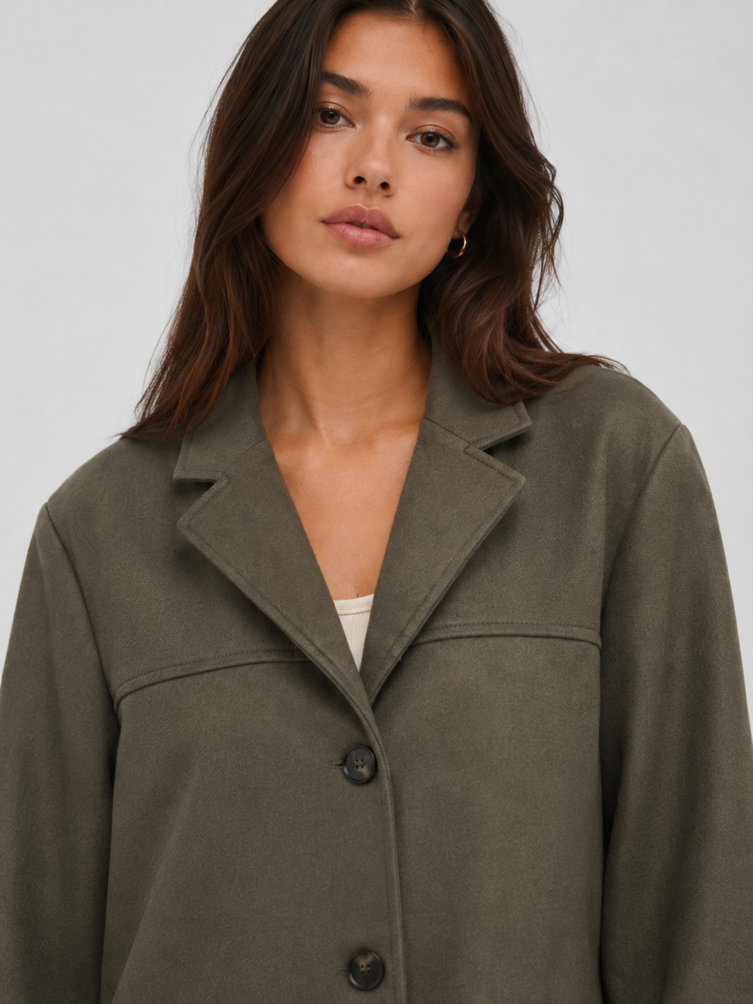 Women’s Oversized Blazer with Notched Lapel