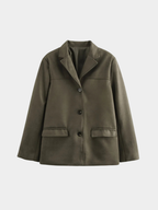 Women’s Oversized Blazer with Notched Lapel