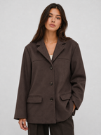 Women’s Oversized Blazer with Notched Lapel