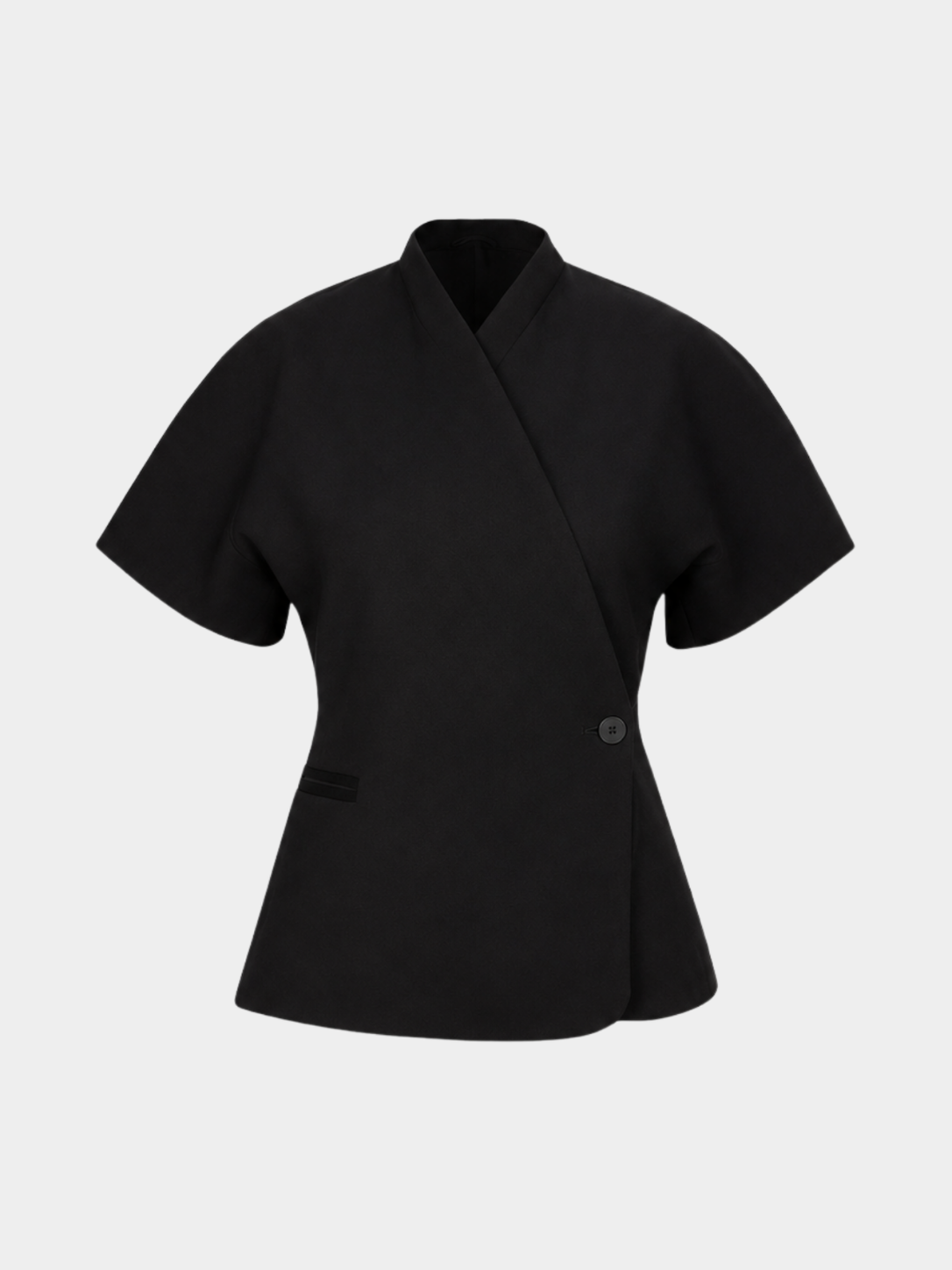Women’s Short Sleeve Blazer with V-Neck