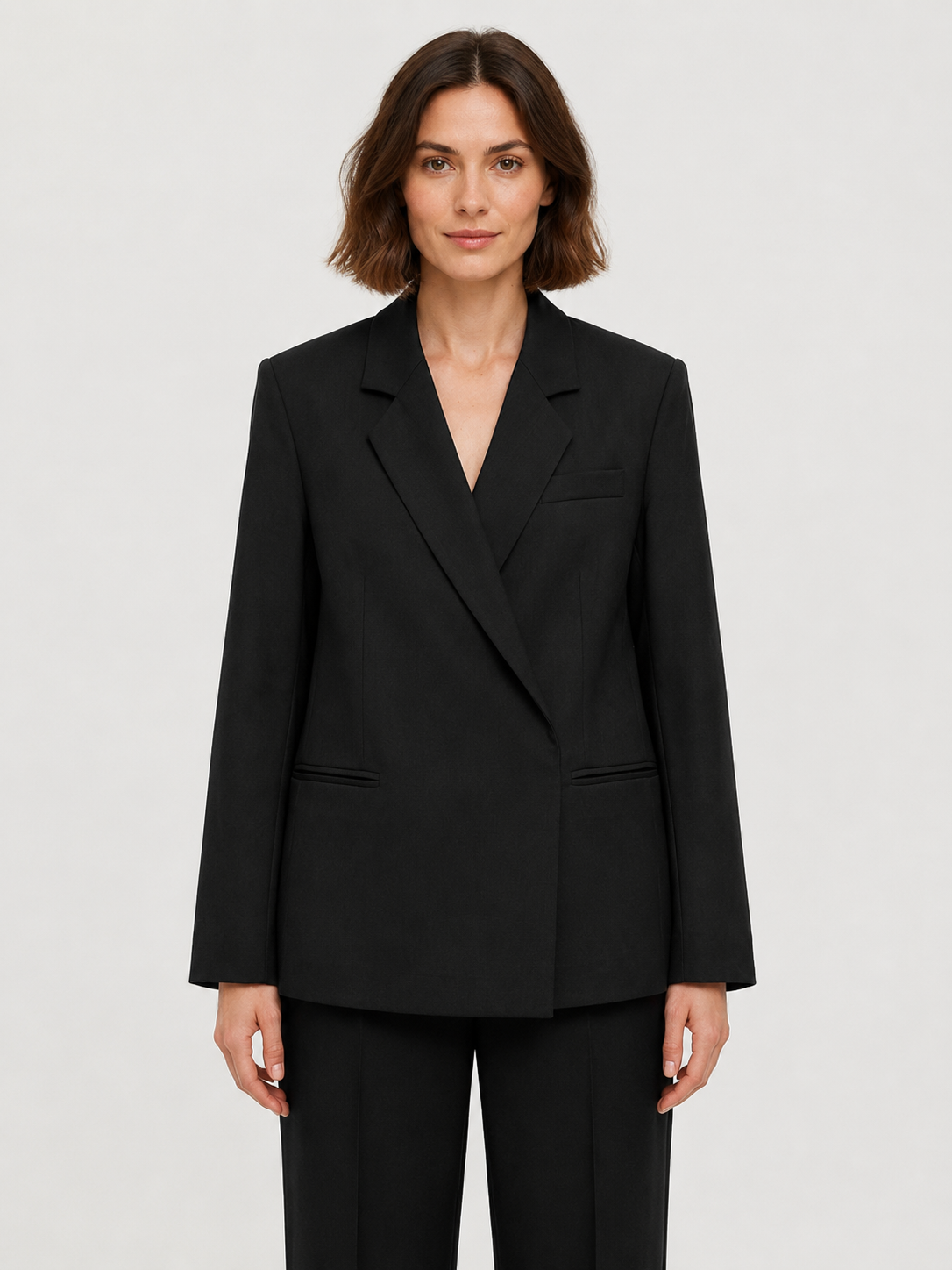 Women's Side Split Hidden Fastening Blazer
