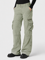 Women’s Straight-Leg Cargo Trousers with Flap Pockets
