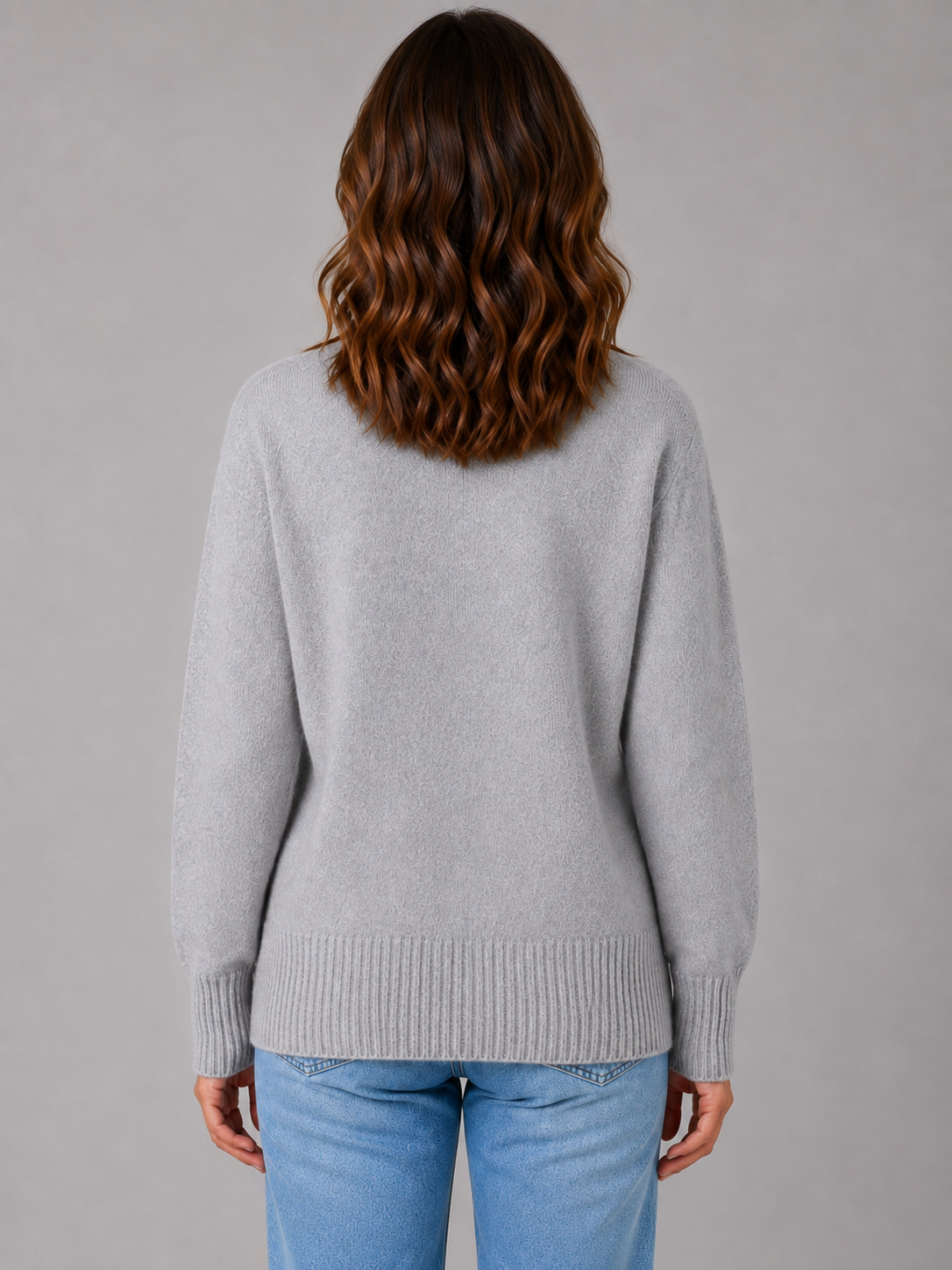 Women’s V-Neck Cardigan with Heart-Shaped Buttons