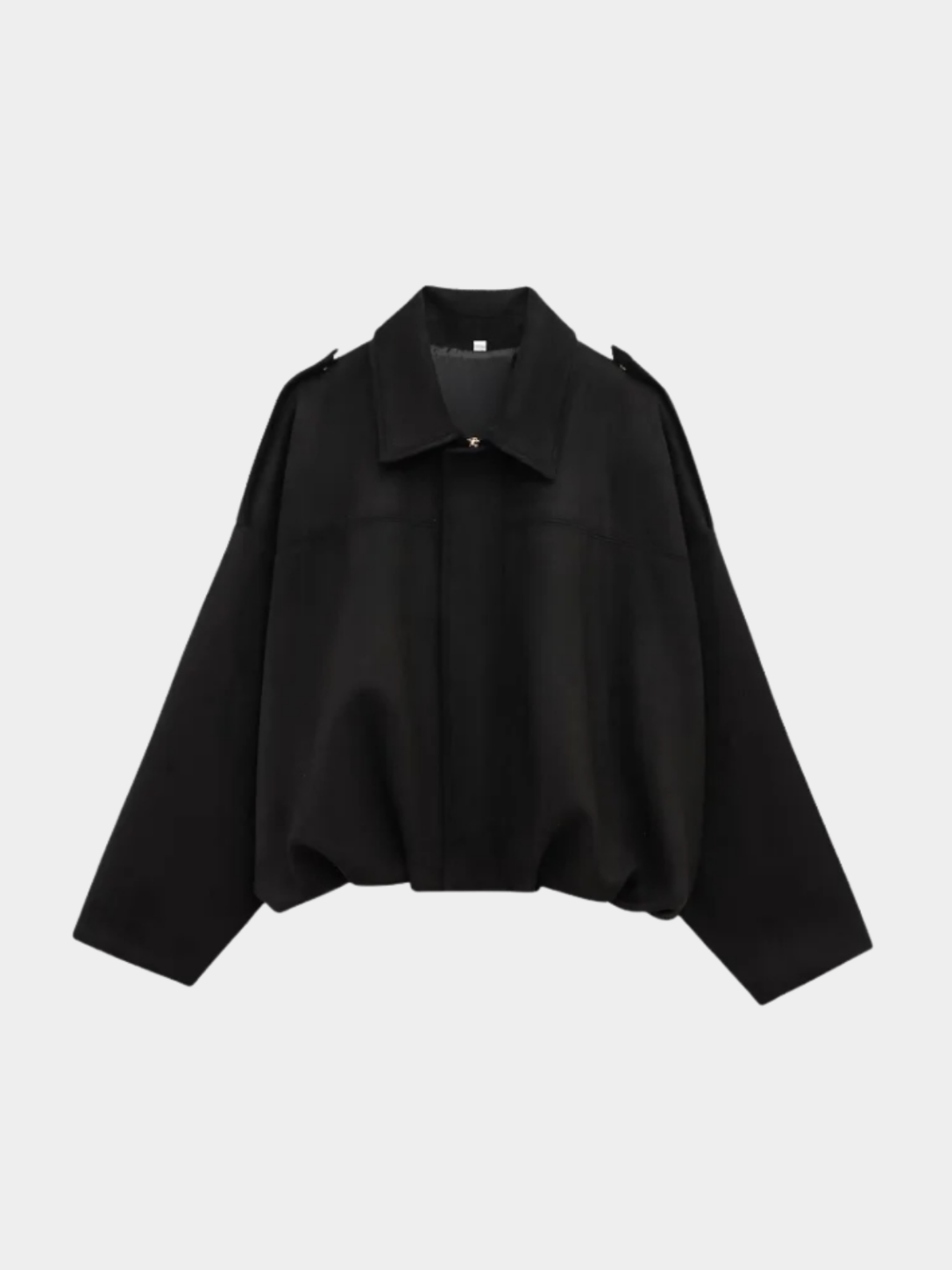 Women’s Zip-Front Bomber Jacket with Turn-Down Collar