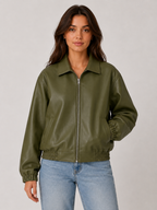 Women’s Zip-Front Jacket with Elasticated Cuffs
