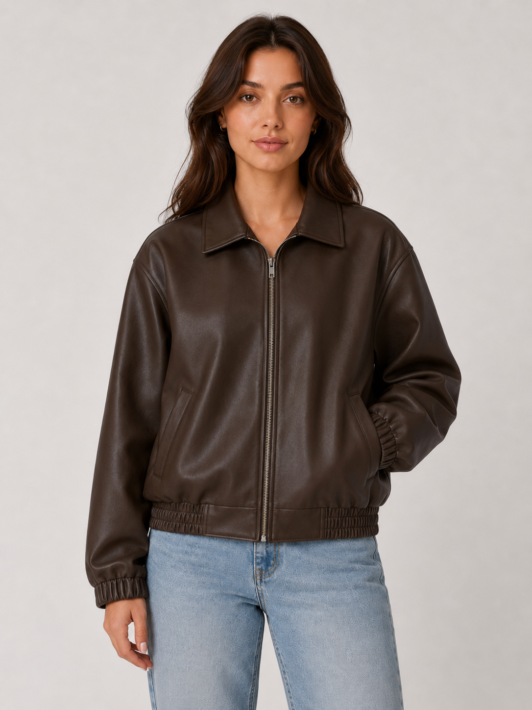Women’s Zip-Front Jacket with Elasticated Cuffs