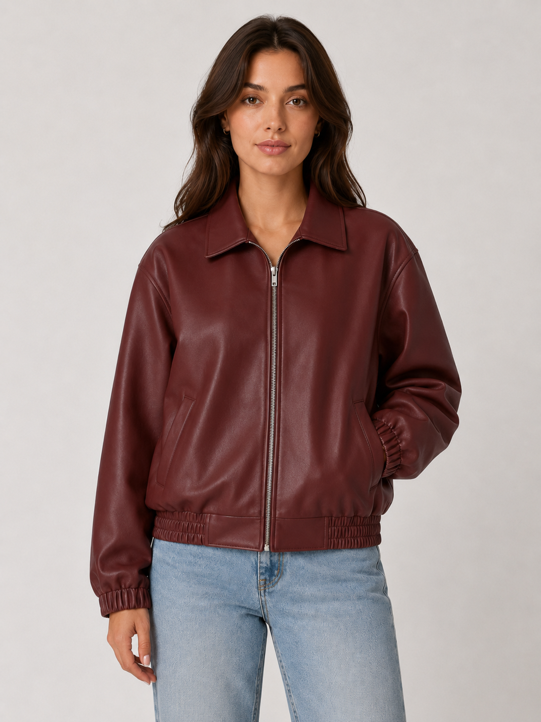 Women’s Zip-Front Jacket with Elasticated Cuffs