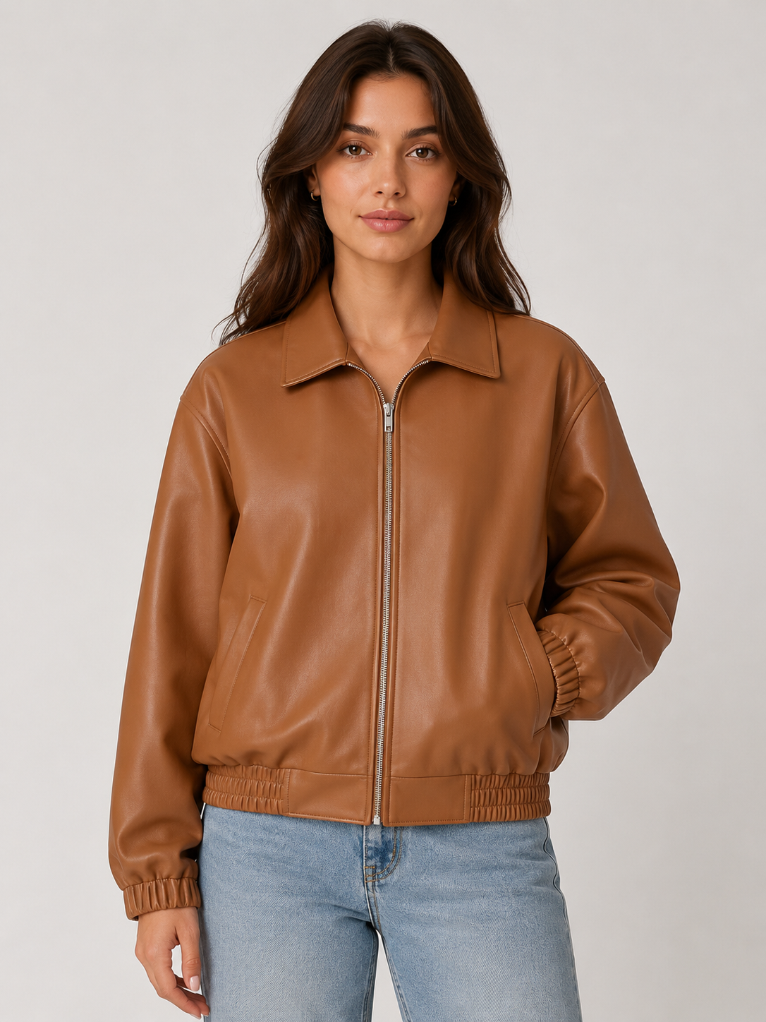 Women’s Zip-Front Jacket with Elasticated Cuffs